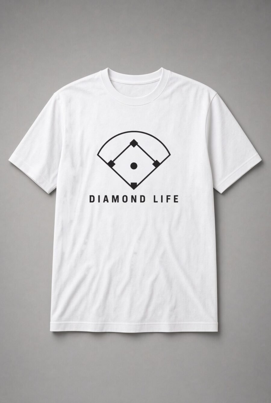 Diamond Life Baseball Field Unisex T-Shirt - White