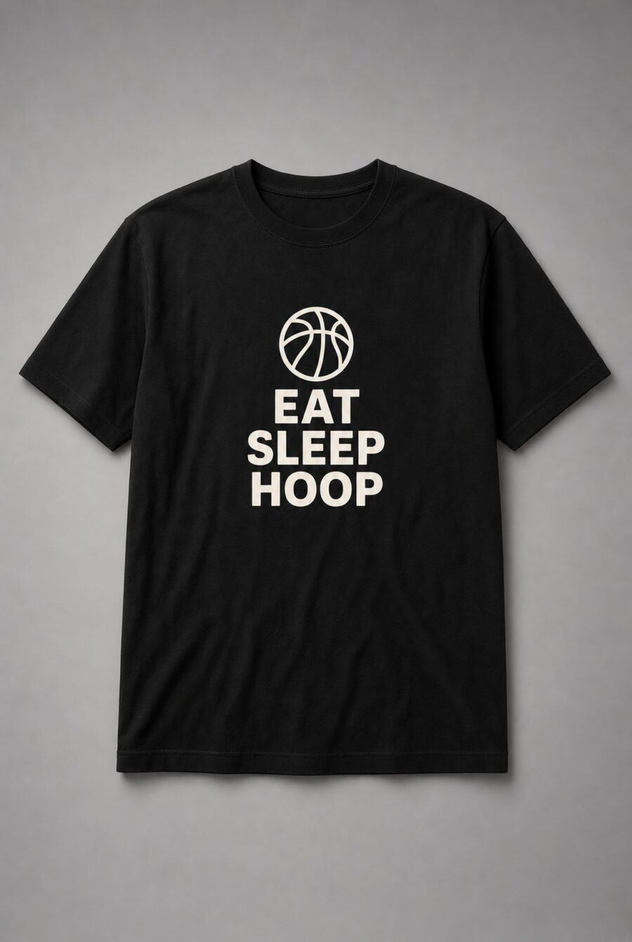 Eat Sleep Hoop Basketball Unisex T-Shirt - Black