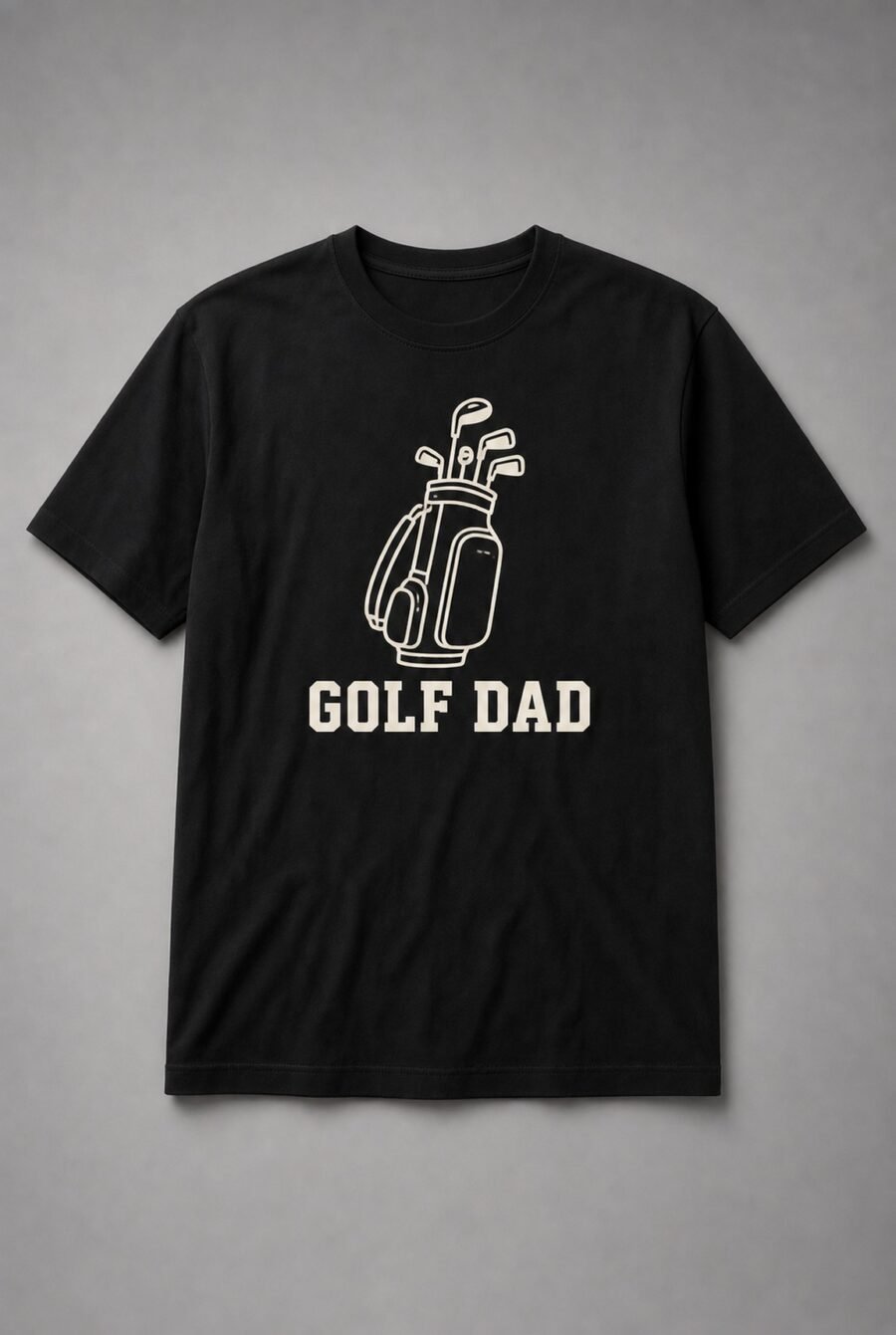Golf Dad Golf Bag Unisex T-Shirt - Black