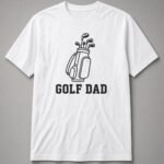 Golf Dad Golf Bag Unisex T-Shirt - White