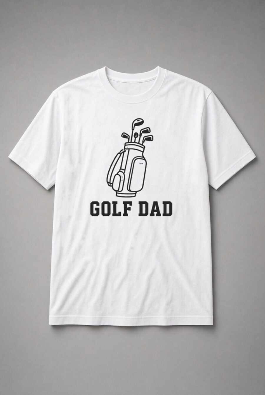 Golf Dad Golf Bag Unisex T-Shirt - White