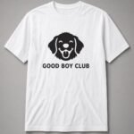Good Boy Club Dog Face Unisex T-Shirt - White