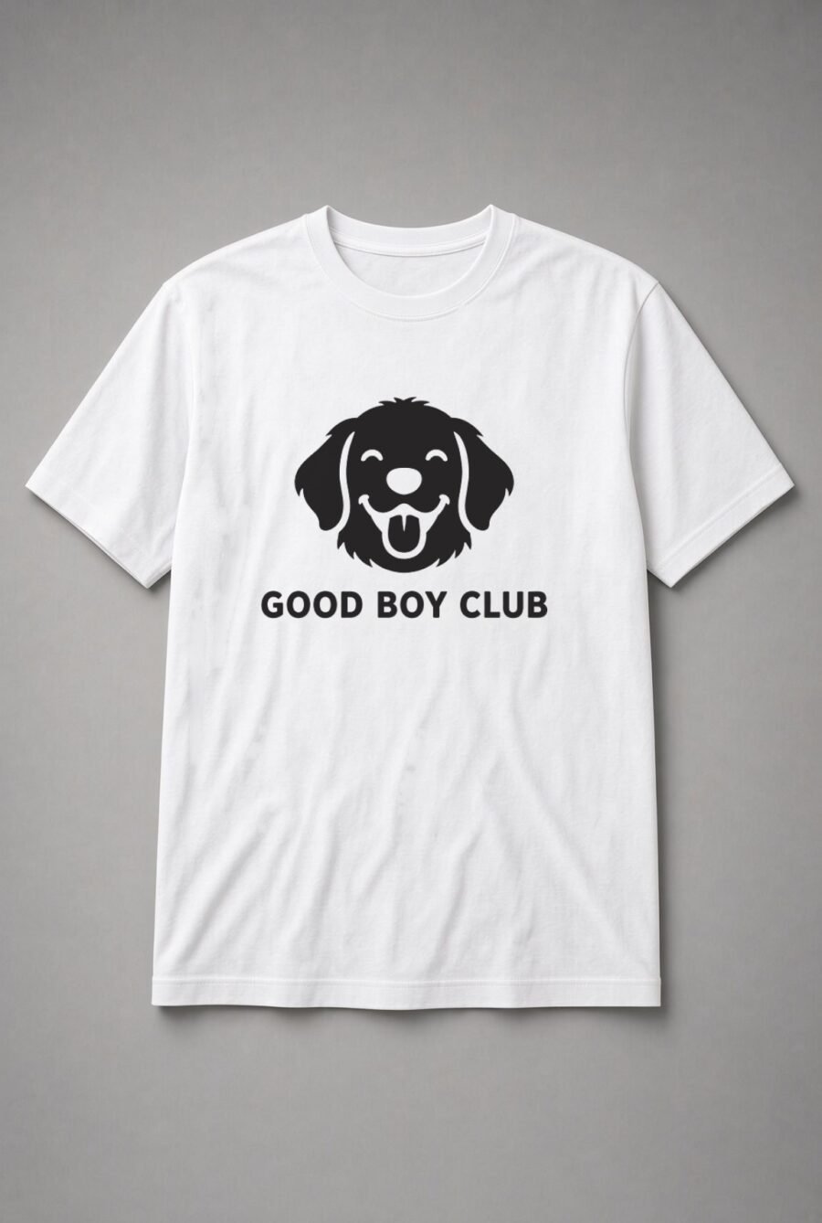 Good Boy Club Dog Face Unisex T-Shirt - White