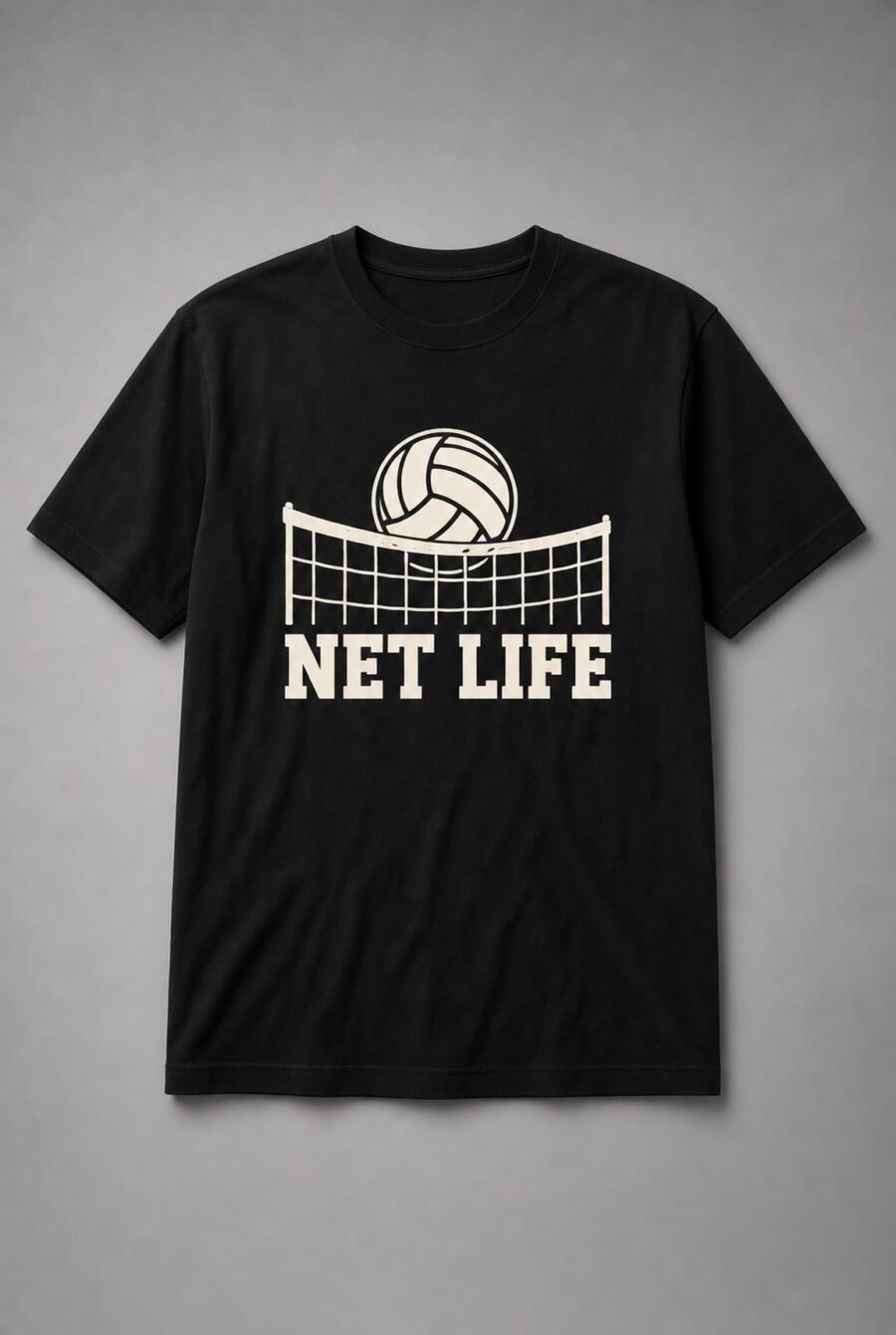 Net Life Volleyball Unisex T-Shirt - Black