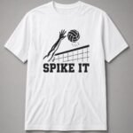 Spike It Volleyball Unisex T-Shirt - White
